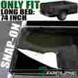 Tltc-colo04-6-hss 04-12 Topline Autopart Snap-on Tonneau Cover Chevy Colorado Gmc Canyon Regular Extended 6 Ft Bed Truck-bed-rubber-seal-heavy-duty-cover-kit-frame