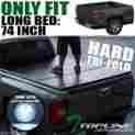Tltc-colo04-6-tfh-jr 04-12 Topline Autopart Tri-fold Solid Tonneau Cover Trunk Lid Jr Colorado Canyon Reg Ext 6 Ft Bed Trunk-lids-folding-kit-solid-hard-abs-cover-frame