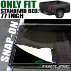 Tltc-dak05-6.5-hss 05-11 Topline Autopart Snap-on Tonneau Cover Dodge Dakota Raider Extended Club Cab 6.5 Ft 78 Bed Truck-bed-rubber-seal-heavy-duty-cover-kit-frame