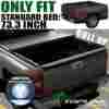 Tltc-fron05-6-lru-jr 05-16 Topline Autopart Roll-up Soft Tonneau Cover Jr For Frontier Crew King 09 Equator 6 Ft Bed Led-stick-touch-lamp-truck-bed-rubber-seal