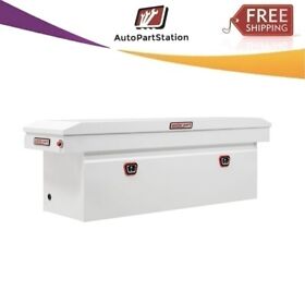 128-3-03 Weather Guard Saddle Box Full Deep Steel Gloss Black Push Button
