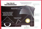 85216 12x16 -rings Grommets Tarp Truck Grade Weave Csm Commercial Mesh Brass
