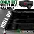 Tltc-colo15-5-lru 15-16 Topline Autopart Roll-up Soft Tonneau Cover Chevy Colorado Gmc Canyon Crew Cab 5 Ft 60 Bed