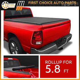 1st154191choice 1stchoice-autoparts Tonneau Cover 5.8 Ft Soft Roll-up For 2019-2024 Chevy Silverado Gmc Sierra 1500