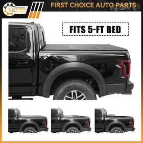 1st165252choice 1stchoice-autoparts Hard Tri Fold Tonneau Cover For 2020-2022 Jeep Gladiator Jt 5ft Truck Bed