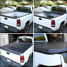 1st166630choice 1stchoice-autoparts For 2002-2019 Dodge Ram 1500 8ft/96in Truck Bed Soft Roll-up Tonneau Cover