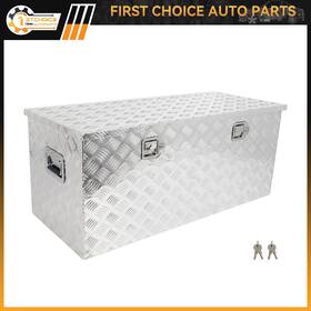 1st183164choice 1stchoice-autoparts 44 Inch X 18 X18 Aluminum Storage Tool Box With 1x Lift Air Rod For Truck Garage Home