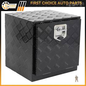 1st183170choice 1stchoice-autoparts Aluminum Storage Tool Box With 2x Chain Fits Truck Garage Home Office 18 Inch X 17 X18