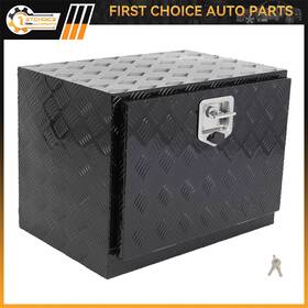 1st183172choice 1stchoice-autoparts Aluminum Storage Tool Box With 2x Chain Fits Truck Garage Home Office 24 Inch X 17 X18