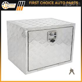 1st183175choice 1stchoice-autoparts 24 Inch X 18 X18 Aluminum Storage Tool Box With 2x Chain For Truck Garage Home Office