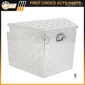 1st183181choice 1stchoice-autoparts 29 Inch X 17 X18 Aluminum Storage Tool Box With 1x Chain For Truck Garage Home Office