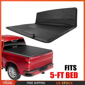 S167t985k05 1strank Autoparts 5ft Truck Bed Tonneau Cover For 2016-21 Toyota Tacoma Soft Tri-fold
