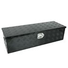 1s2475 39inchx13inchx10inch Black Aluminum Pickup Truck Trunk Bed Tool Box Trailer Storage Lock