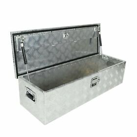 Gd4293 39inchx13inchx10inch Pickup Truck Trunk Bed Tool Box Trailer Storage Lock Chrome Aluminum