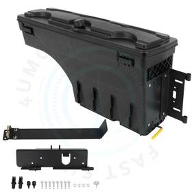 12720063 4umotor Black Right Truck Bed Storage Tool Box For 99-16 Ford F450 F350 F250 Super Duty