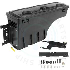 12720069 4umotor Black Left Side Truck Bed Storage Tool Box For 2015-2022 Ford F150 With Code Lock