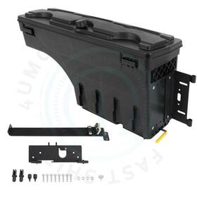 12720072 4umotor Black Rh Truck Bed Swing Storage Tool Box For Nissan 04-15 Titan 05-19 Frontier