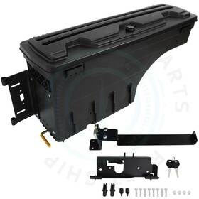 12720081 4umotor Black Left Truck Bed Swing Storage Box Tool For 2019-2021 Dodge Ram 1500