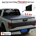 Chf-tc02-lpa055 5.5foot Low Profile Hard Quad-folding Tonneau Cover For 2014-2021 Toyota Tundra