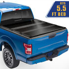 Td-ht8065015 5.5ft/67.1inch Frp Hard Tri-fold Tonneau Cover For Ford 2015-2022 F150 Truck Bed