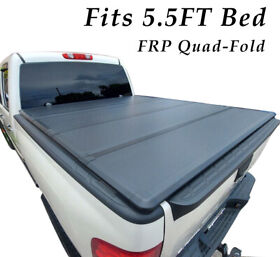 Ricp055f 5.5ft Bed Fit 2007-2013 Tundra Hard Quad-fold Truck Tonneau Cover Frp
