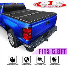 Brc-ch5-sil07-hf-58-802-t2 5.8ft 69.6in Bed Hard Tonneau Cover For 2007-2013 Chevy Silverado Gmc Sierra