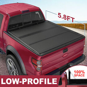 65m42282zb4 5.8ft Flip Foling Tonneau Cover For 2019-22 Chevy Silverado Gmc Sierra 1500 Bed