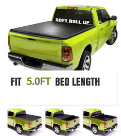 Cw-rt108 5ft Roll Up Tonneau Cover For 2019-2021 Jeep Gladiator Sport Lock And Bed