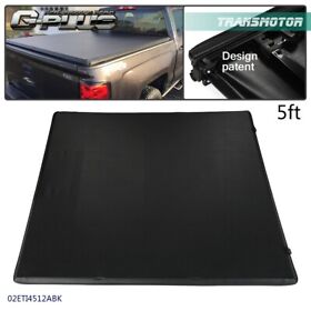 Tra12289 5ft Short Bed Soft Tri-fold Tonneau Cover Fit For 04-11 Colorado Canyon Crew Cab