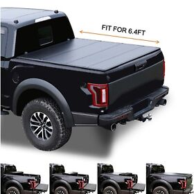 Nh023f 6.4foot Hard Quad-fold Truck Bed For 2002-18 Dodge Ram 19-20 Classic Tonneau Cover