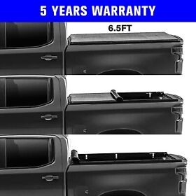 6.5ft Soft Roll-up Bed Cover Fits For 19-21 Sierra Silverado 1500
