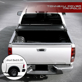 S-tt-109 6.5ft Soft Tri Fold Tonneau Cover For 19-21 Dodge Ram 1500 Express Crew Cab