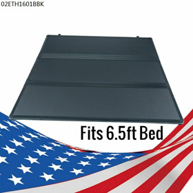A-02eth1601bbk 6.5ft Truck Hard Tri-fold Tonneau Cover Fit For 2004-2015 Nissan Titan Standard