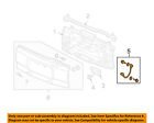74910scva01 Gate-support Cable Element Tail Honda 04-11 Oem