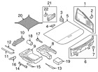 8j8-861-869 8j8-861-869-a-4pk Audi Genuine Cargo Net