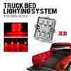 8xpickup Aftermarket Truck Bed Rear Work Box Led Light Kit System Ultra-bright Red Universal