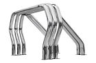 9209560tdc - Complete Steel Mild Rhino Bed Chrome Wells Kit Tire Bar