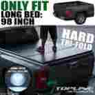 Tltc-f25008-8-tfh-jr 99-16 Topline Autopart Tri-fold Solid Tonneau Cover Trunk Lid Jr F250 F350 F450 Superduty 8 Bed Trunk-lids-folding-kit-solid-hard-abs-cover-frame