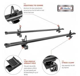 Apx2503 Aa Racks Aa-racks Model 83 Inch Full-size Low Profile Bed Rack