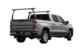 F3020062 Adarac 14-18 Silverado Sierra 1500 8foot Matte Blk Aluminum Series Truck Bed Racks