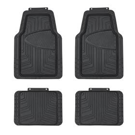 812032624 Amazon Basics 4-piece Premium Rubber Floor Mat For Cars Suvs And Black