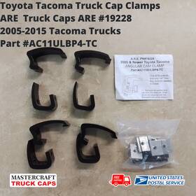 19828 Api Toyota Tacoma Truck Cap Clamps 2005-2015 Trucks Part #19828