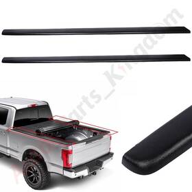 10781044 Apk 2x Bed Rail Caps For 99-06 Chevrolet Silverado Gmc Sierra 6ft6 Inch Black 7240151