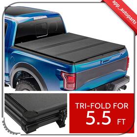 App16611to623s App Autoparts 5.5ft Tonneau Cover Truck Bed For 2004-2020 Ford F150 Hard Tri-fold