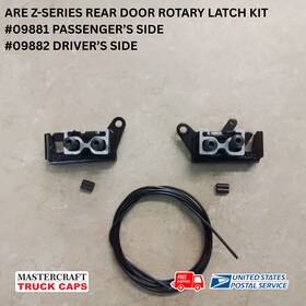 09882 Are 09881 Z-series Truck Cap Rear Door Rotary Latch Kit Part #09881 And #09882