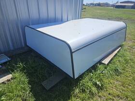 D379-23 Are Hard Full Size Truck Bed Cover For Long Bed. In Good Condition With Light