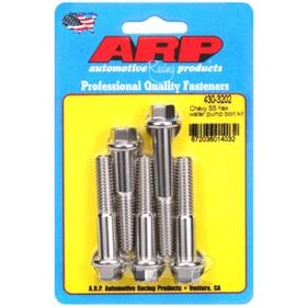 Tlx-arp430-3202-cl360a70 Arp For Chevy Sb/bb Short Water Pump Ss Hex Bolt Kit