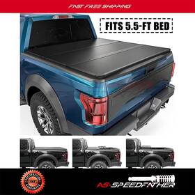 Adf166662f34 As Speedfather 5.5ft Tonneau Cover Truck Bed For 2014-2021 Toyota Tundra Hard Tri-fold