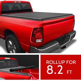 Asf15218e320r As-speedfather Tonneau Cover Soft Roll Up 8.2ft For 1999-2016 Ford F250 F350