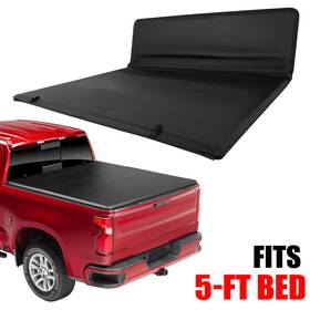 Asf15418e189r As-speedfather 5ft Soft Tri-fold Tonneau Cover For Nissan Frontier 2005-24 Suzuki Equator 09-12